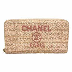 CHANEL Pink Deauville Wallet